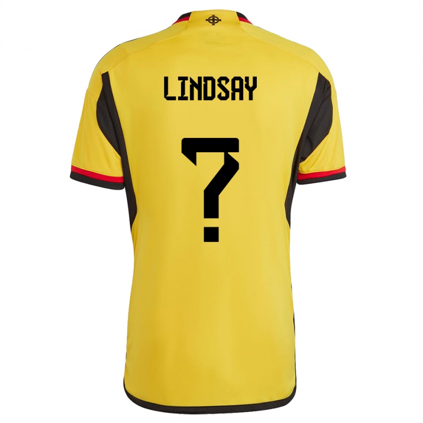 Kinder Nordirland Charlie Lindsay #0 Weiß Auswärtstrikot Trikot 24-26 T-Shirt Schweiz