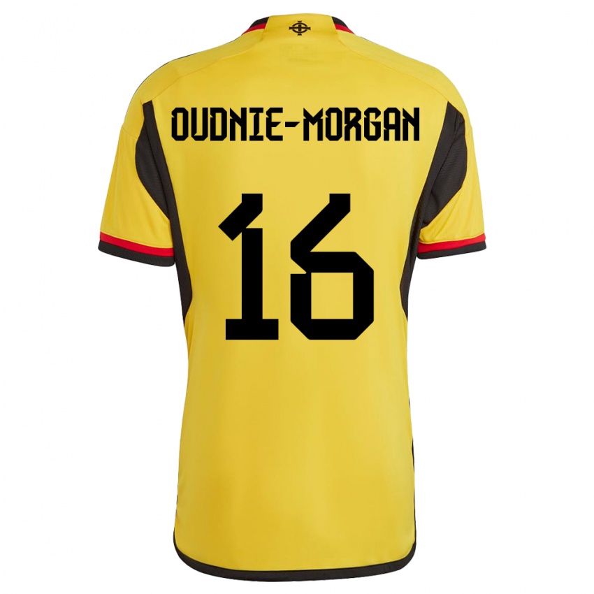 Kinder Nordirland Rio Oudnie-Morgan #16 Weiß Auswärtstrikot Trikot 24-26 T-Shirt Schweiz