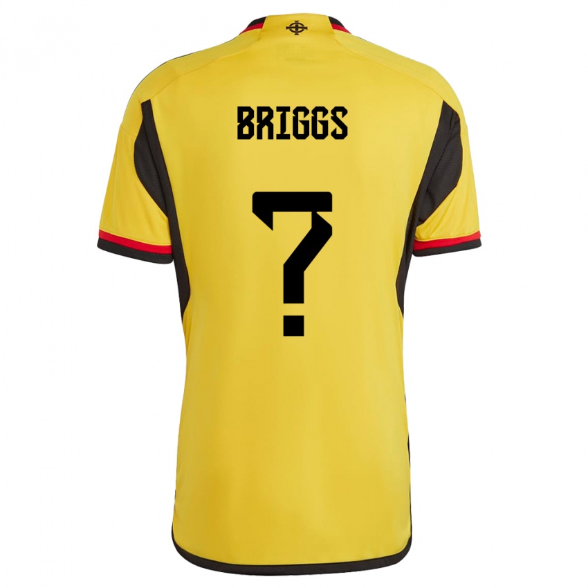 Kinder Nordirland Josh Briggs #0 Weiß Auswärtstrikot Trikot 24-26 T-Shirt Schweiz