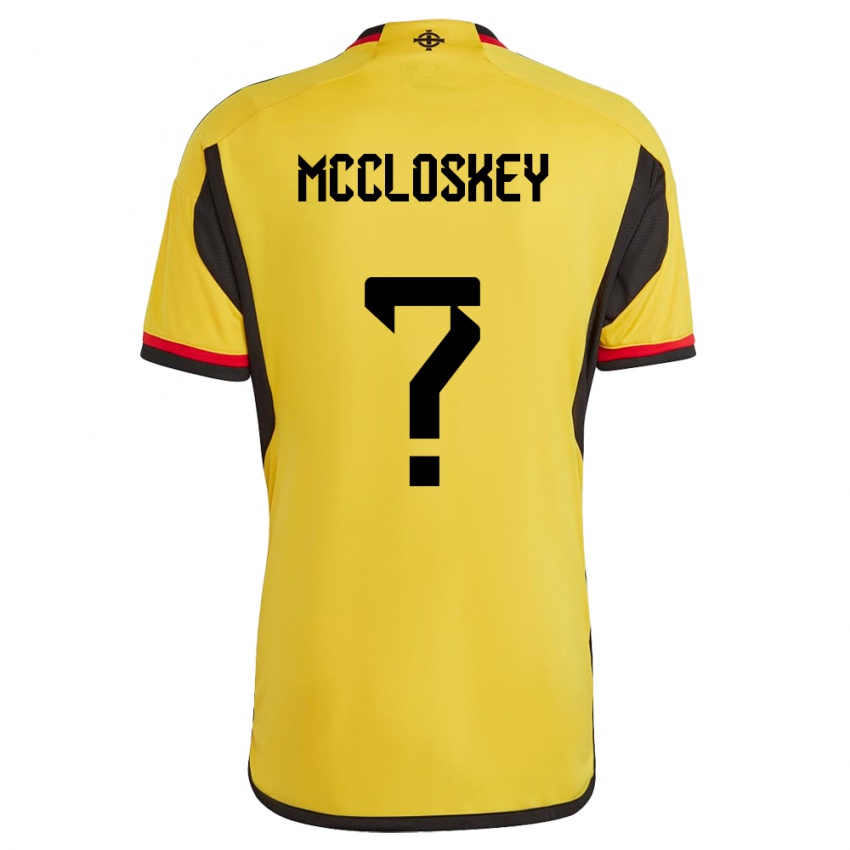 Kinder Nordirland Darragh Mccloskey #0 Weiß Auswärtstrikot Trikot 24-26 T-Shirt Schweiz