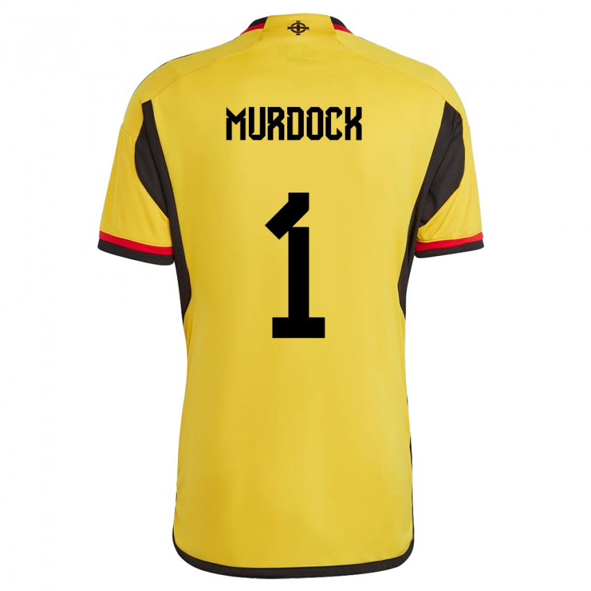 Kinder Nordirland Will Murdock #1 Weiß Auswärtstrikot Trikot 24-26 T-Shirt Schweiz