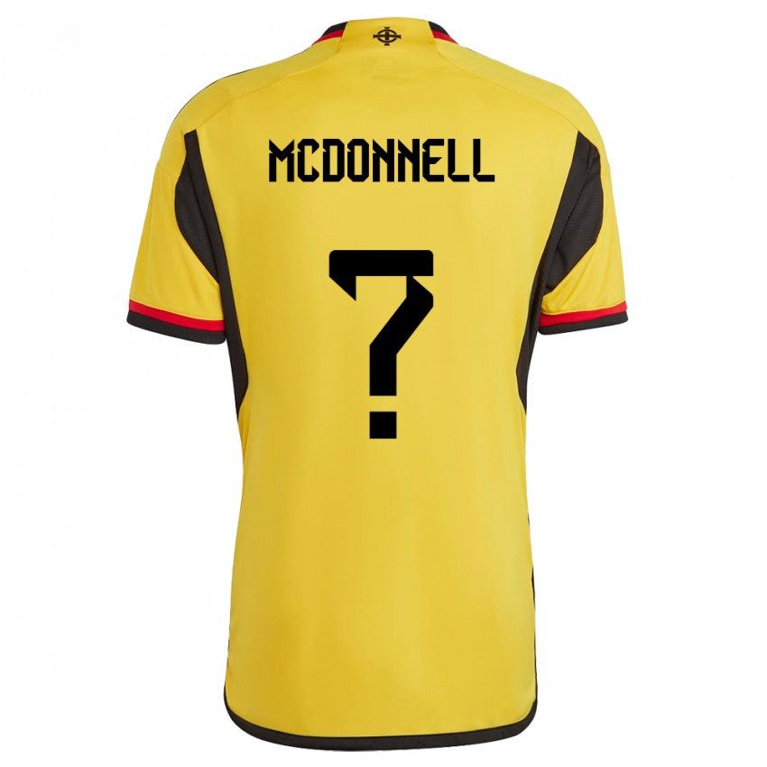 Kinder Nordirland Noah Mcdonnell #0 Weiß Auswärtstrikot Trikot 24-26 T-Shirt Schweiz