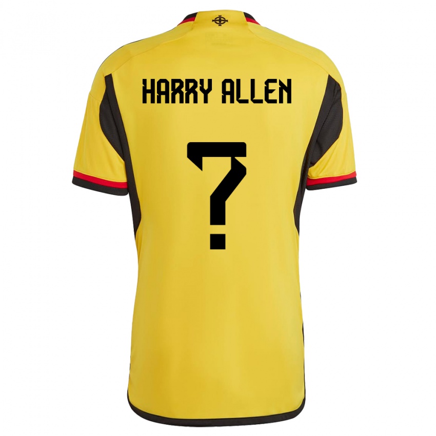 Kinder Nordirland Harry Allen #0 Weiß Auswärtstrikot Trikot 24-26 T-Shirt Schweiz