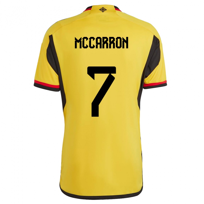 Kinder Nordirland Chloe Mccarron #7 Weiß Auswärtstrikot Trikot 24-26 T-Shirt Schweiz