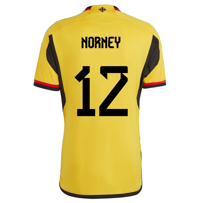 Kinder Nordirland Rachael Norney #12 Weiß Auswärtstrikot Trikot 24-26 T-Shirt Schweiz