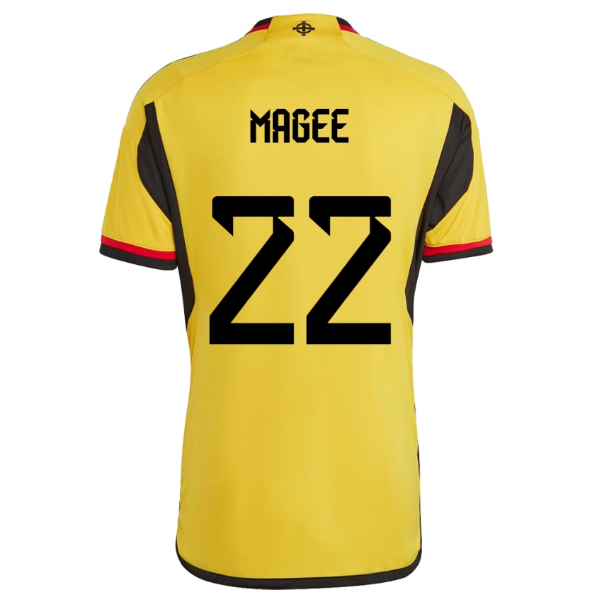 Kinder Nordirland Abbie Magee #22 Weiß Auswärtstrikot Trikot 24-26 T-Shirt Schweiz