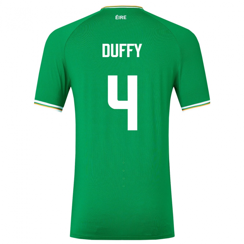 Herren Irische Shane Duffy #4 Grün Heimtrikot Trikot 24-26 T-Shirt Schweiz