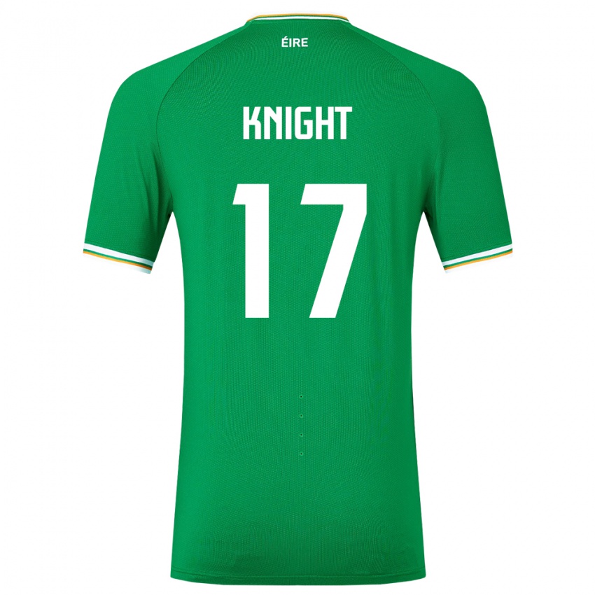 Herren Irische Jason Knight #17 Grün Heimtrikot Trikot 24-26 T-Shirt Schweiz