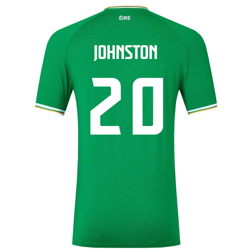 Herren Irische Mikey Johnston #20 Grün Heimtrikot Trikot 24-26 T-Shirt Schweiz