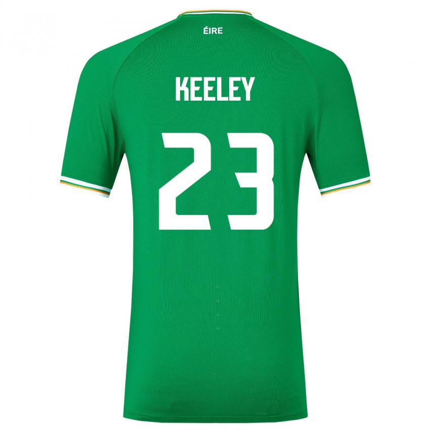 Herren Irische Josh Keeley #23 Grün Heimtrikot Trikot 24-26 T-Shirt Schweiz