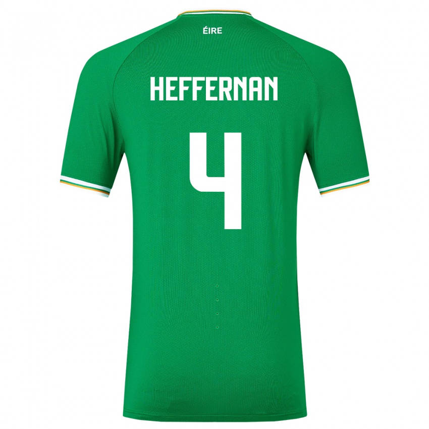 Herren Irische Cathal Heffernan #4 Grün Heimtrikot Trikot 24-26 T-Shirt Schweiz