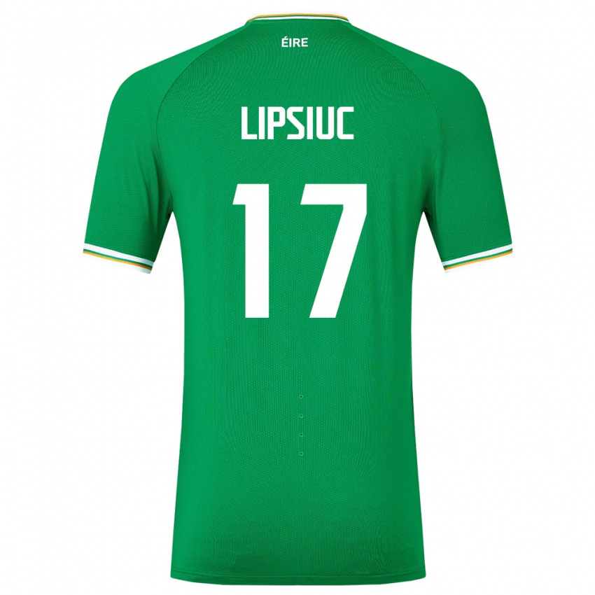 Herren Irische Darius Lipsiuc #17 Grün Heimtrikot Trikot 24-26 T-Shirt Schweiz