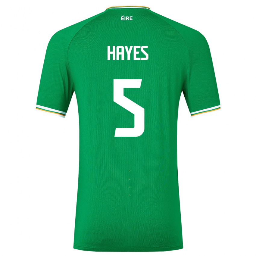 Herren Irische Caitlin Hayes #5 Grün Heimtrikot Trikot 24-26 T-Shirt Schweiz