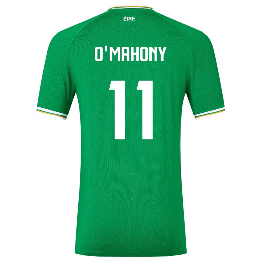 Herren Irische Éabha O'mahony #11 Grün Heimtrikot Trikot 24-26 T-Shirt Schweiz
