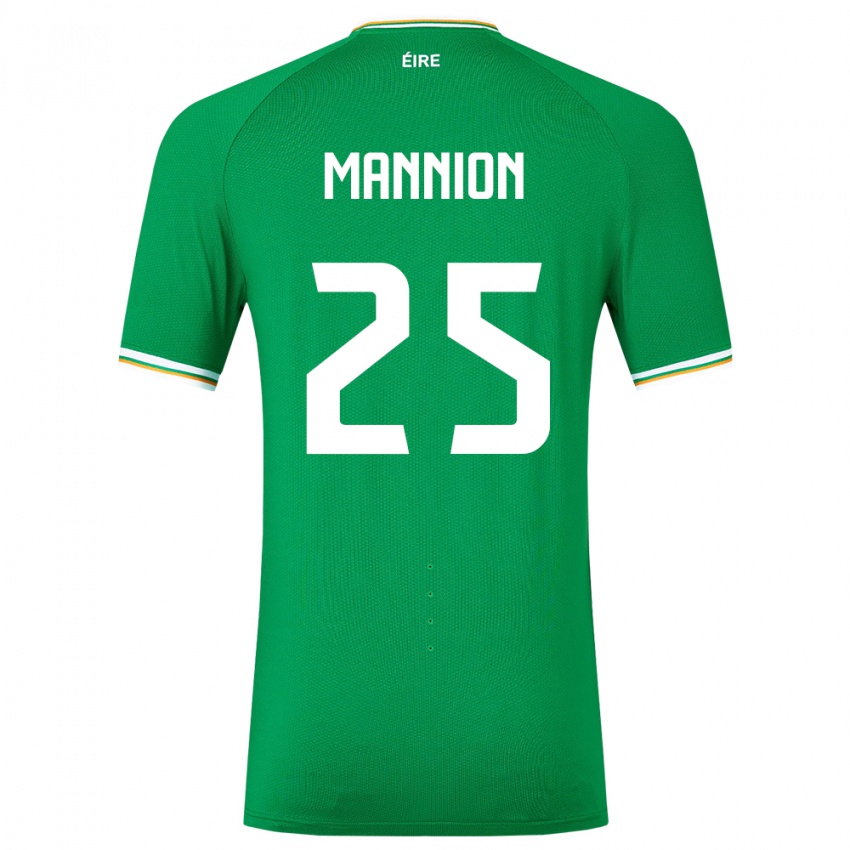 Herren Irische Aoife Mannion #25 Grün Heimtrikot Trikot 24-26 T-Shirt Schweiz