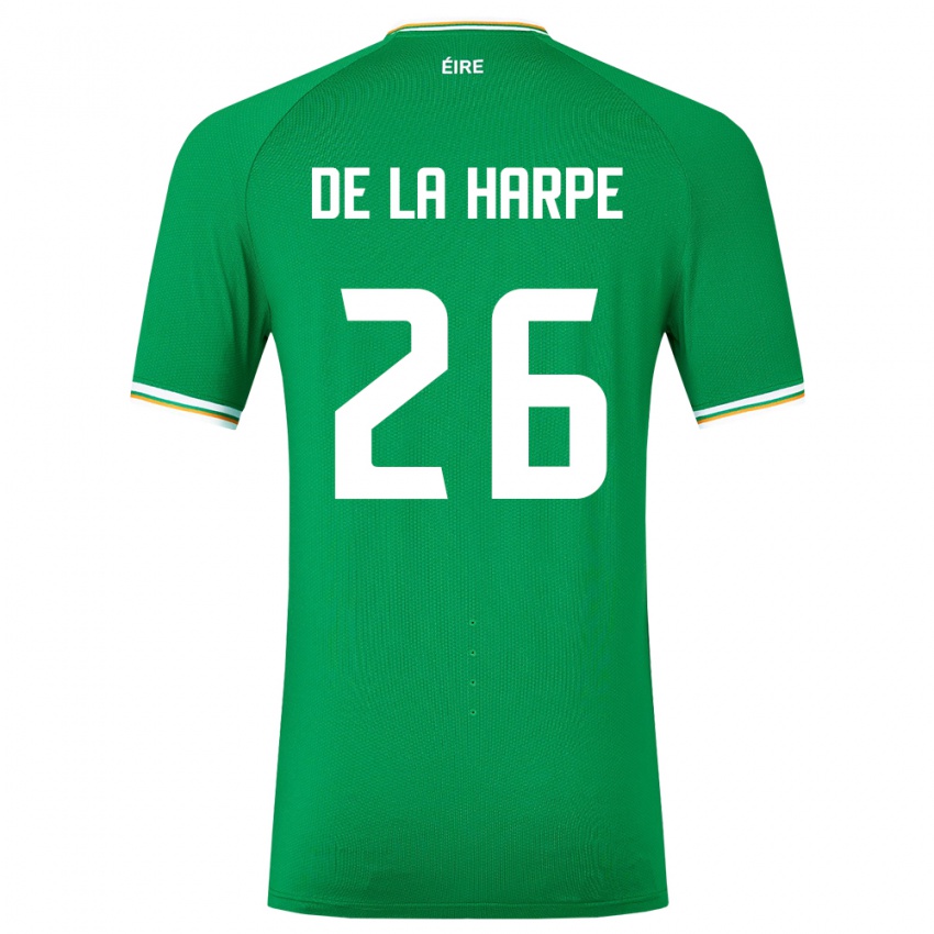 Herren Irische Deborah-Anne De La Harpe #26 Grün Heimtrikot Trikot 24-26 T-Shirt Schweiz