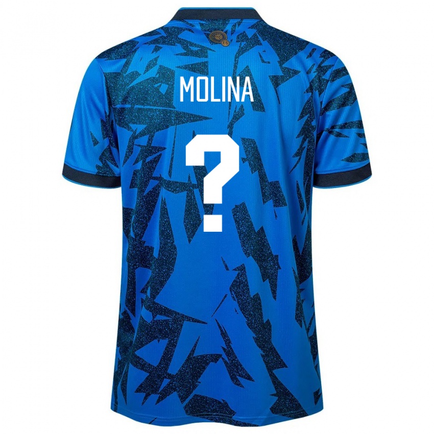 Homme Maillot Salvador William Molina #0 Bleu Tenues Domicile 24-26 T-Shirt Suisse