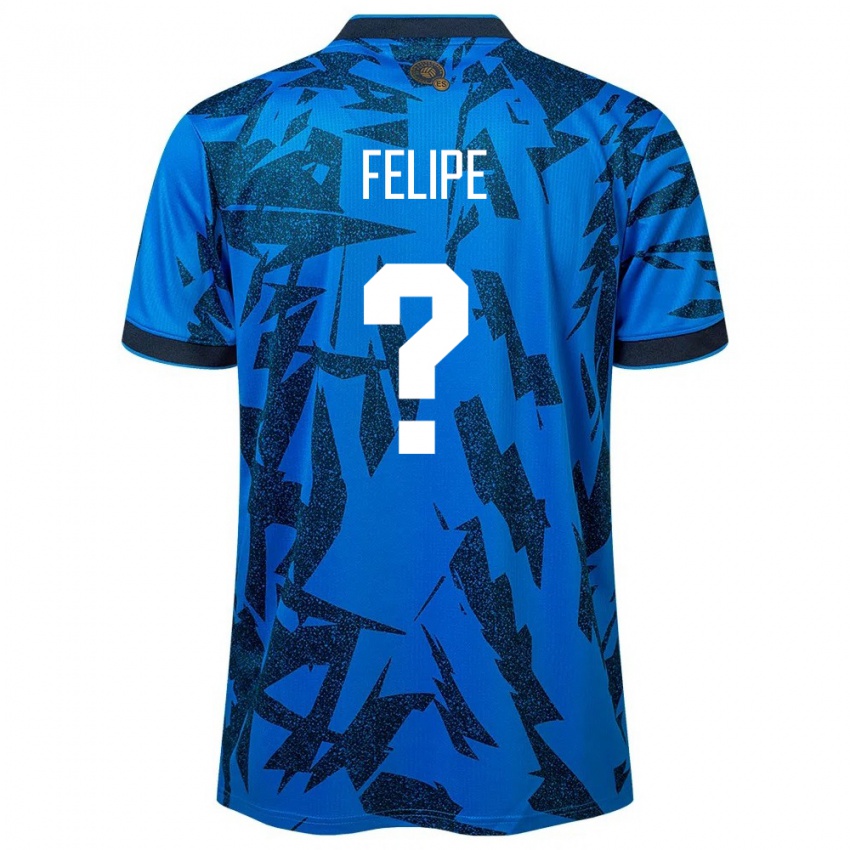 Homme Maillot Salvador Felipe Rodríguez #0 Bleu Tenues Domicile 24-26 T-Shirt Suisse