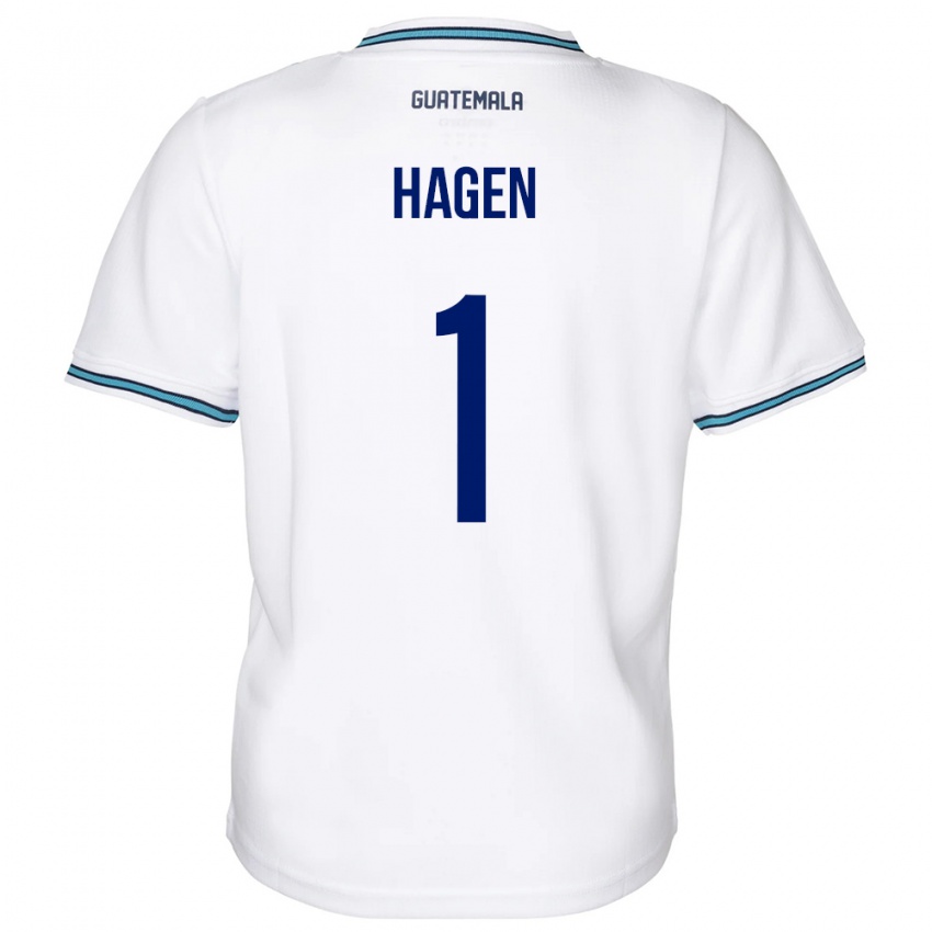 Herren Guatemala Nicholas Hagen #1 Weiß Heimtrikot Trikot 24-26 T-Shirt Schweiz