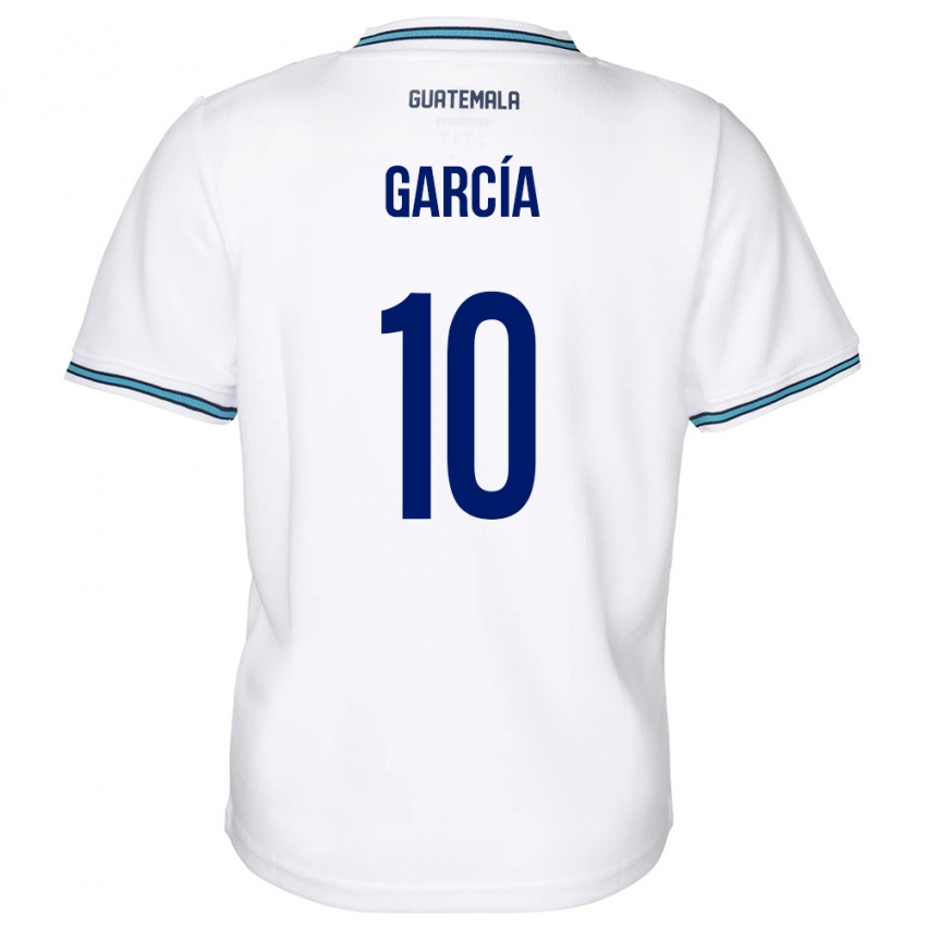 Herren Guatemala Gabriel García #10 Weiß Heimtrikot Trikot 24-26 T-Shirt Schweiz