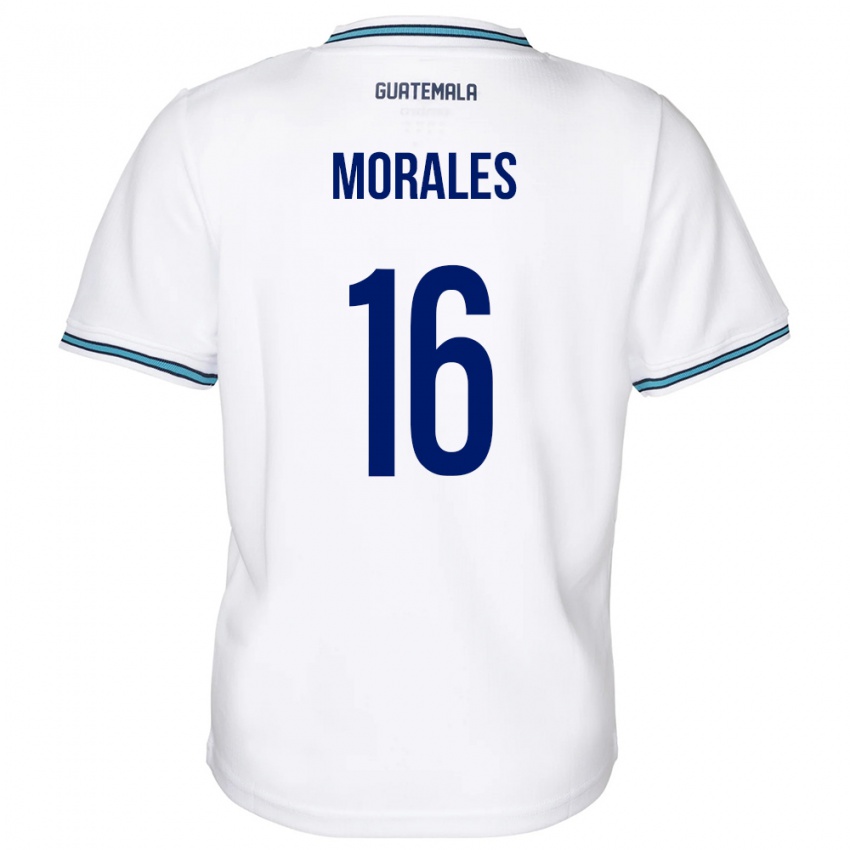 Herren Guatemala José Morales #16 Weiß Heimtrikot Trikot 24-26 T-Shirt Schweiz