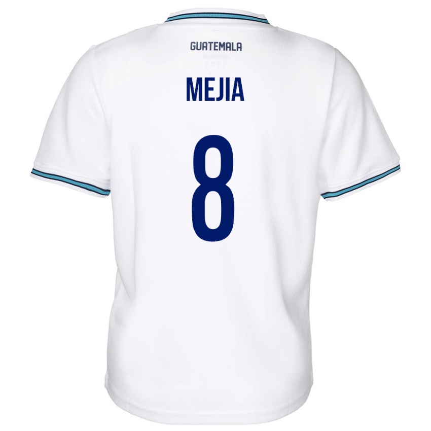 Herren Guatemala Robert Mejia #8 Weiß Heimtrikot Trikot 24-26 T-Shirt Schweiz