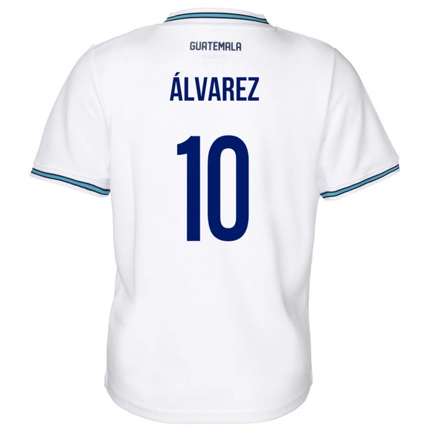 Herren Guatemala Andrea Álvarez #10 Weiß Heimtrikot Trikot 24-26 T-Shirt Schweiz