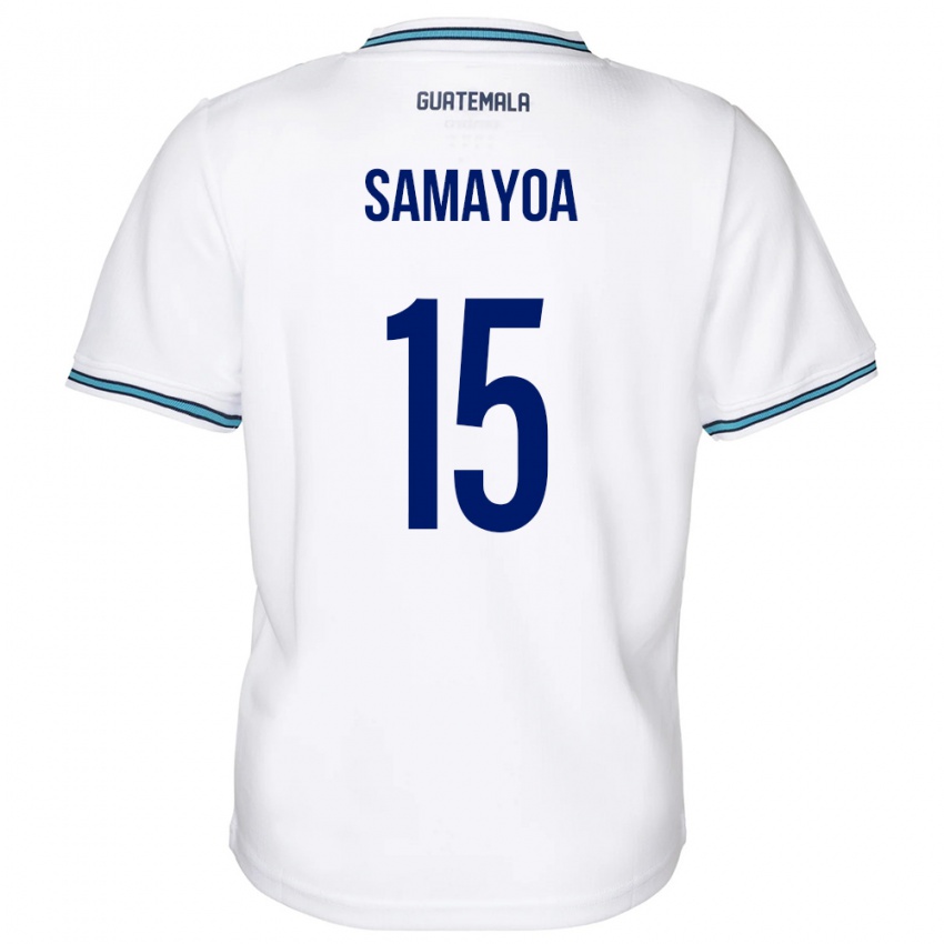 Herren Guatemala Giselle Samayoa #15 Weiß Heimtrikot Trikot 24-26 T-Shirt Schweiz