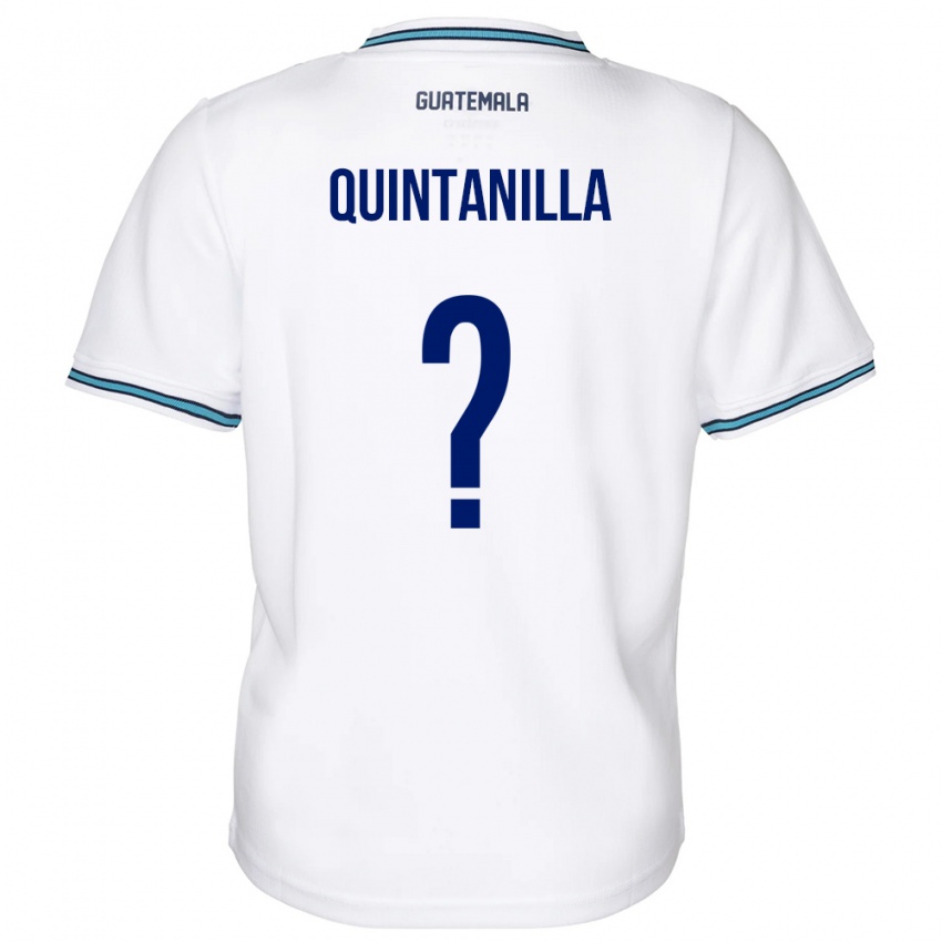 Herren Guatemala Anayelli Quintanilla #0 Weiß Heimtrikot Trikot 24-26 T-Shirt Schweiz