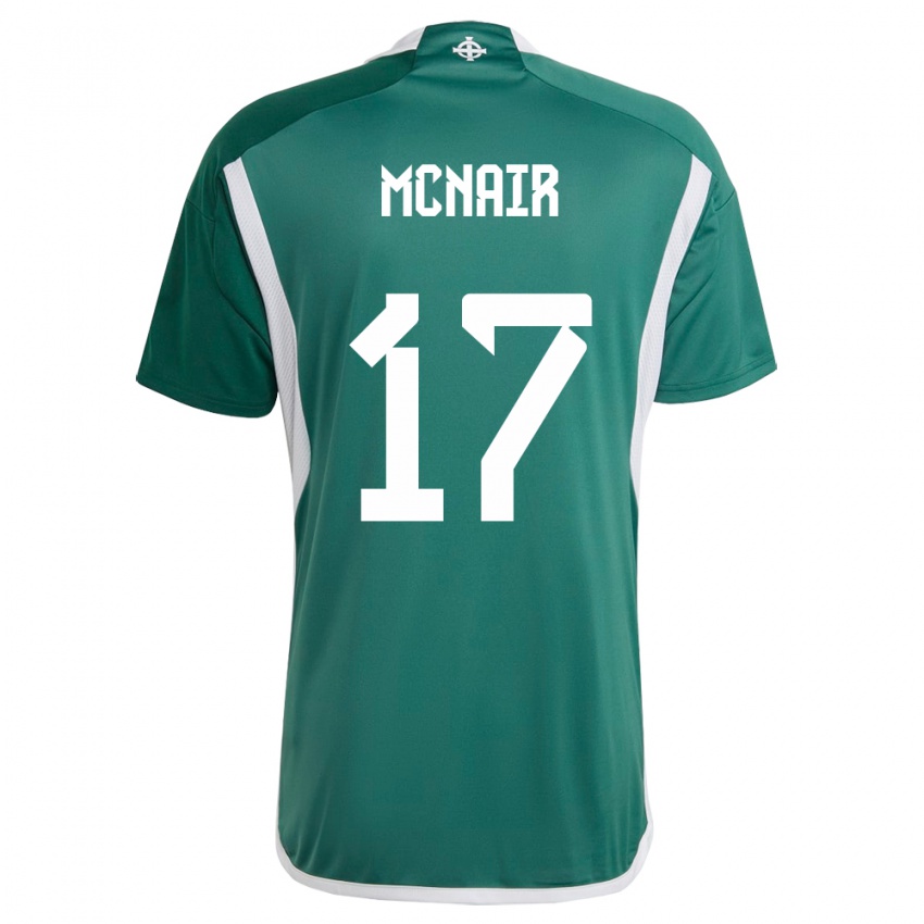 Herren Nordirland Paddy Mcnair #17 Grün Heimtrikot Trikot 24-26 T-Shirt Schweiz