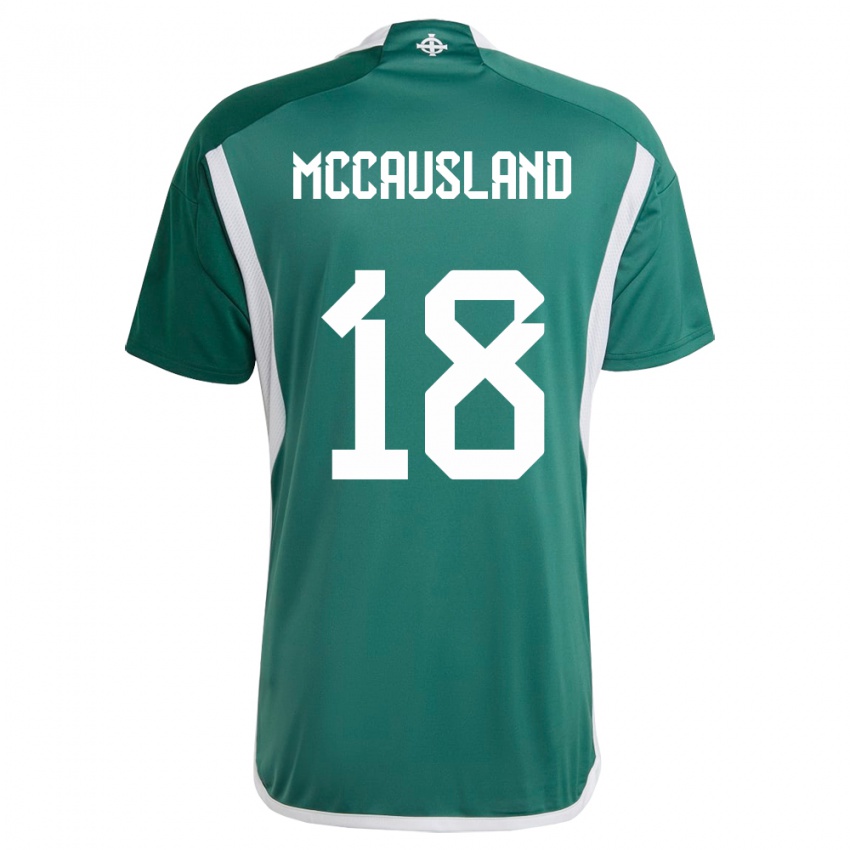 Herren Nordirland Ross Mccausland #18 Grün Heimtrikot Trikot 24-26 T-Shirt Schweiz