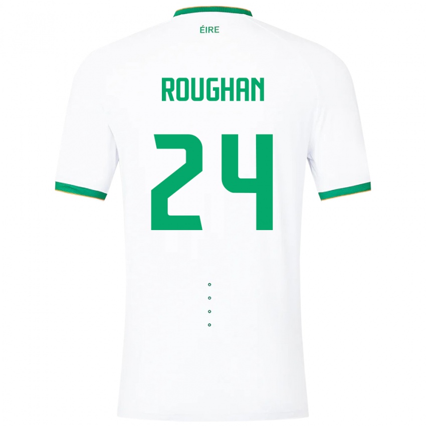 Herren Irische Sean Roughan #24 Weiß Auswärtstrikot Trikot 24-26 T-Shirt Schweiz