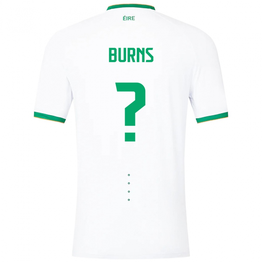 Herren Irische Darragh Burns #0 Weiß Auswärtstrikot Trikot 24-26 T-Shirt Schweiz