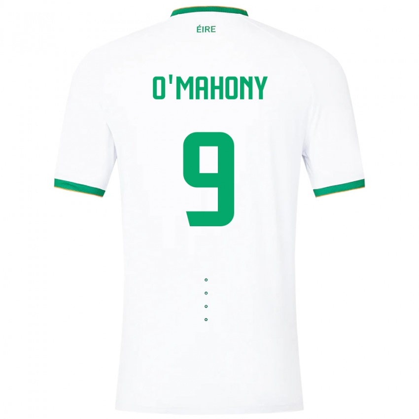 Herren Irische Mark O'mahony #9 Weiß Auswärtstrikot Trikot 24-26 T-Shirt Schweiz