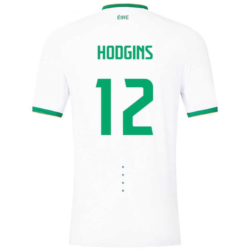 Herren Irische Gavin Hodgins #12 Weiß Auswärtstrikot Trikot 24-26 T-Shirt Schweiz