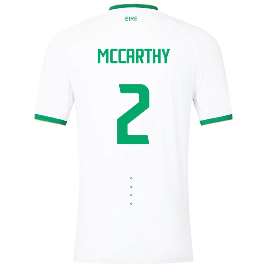 Herren Irische Savannah Mccarthy #2 Weiß Auswärtstrikot Trikot 24-26 T-Shirt Schweiz