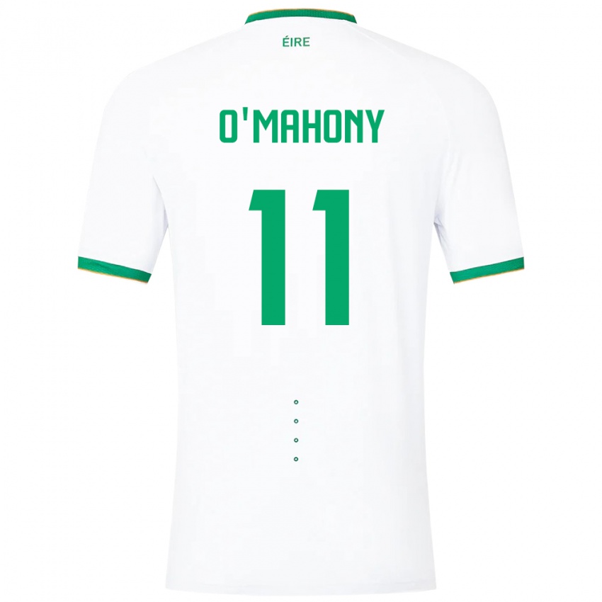 Herren Irische Éabha O'mahony #11 Weiß Auswärtstrikot Trikot 24-26 T-Shirt Schweiz