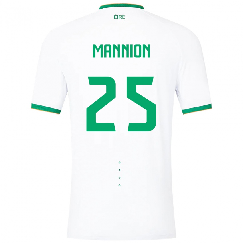 Herren Irische Aoife Mannion #25 Weiß Auswärtstrikot Trikot 24-26 T-Shirt Schweiz