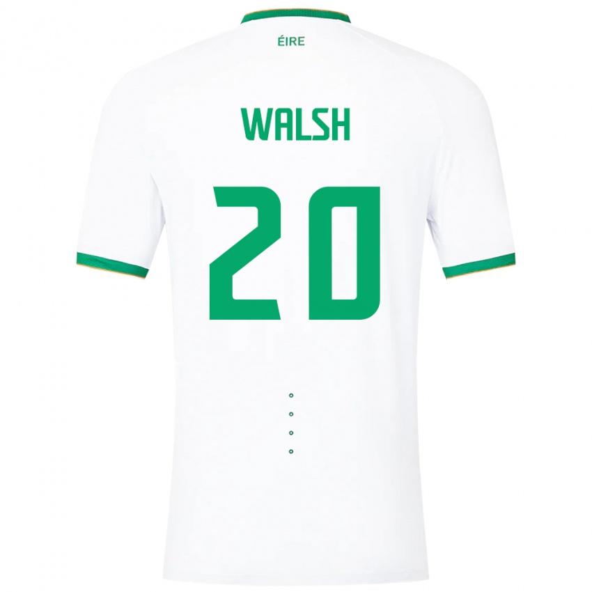 Herren Irische Claire Walsh #20 Weiß Auswärtstrikot Trikot 24-26 T-Shirt Schweiz