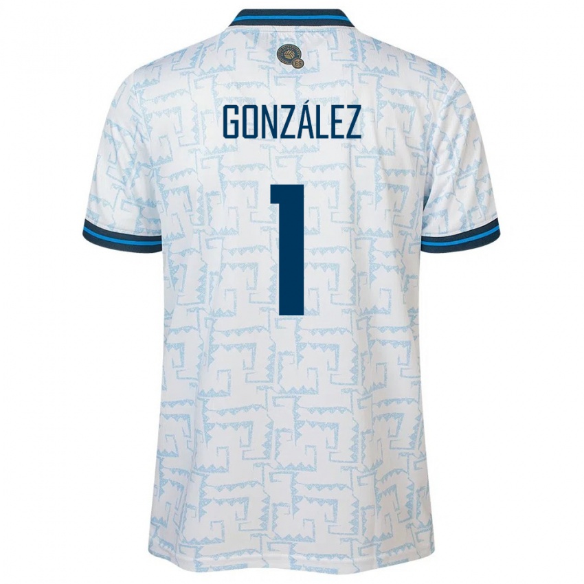 Herren El Salvador Mario González #1 Weiß Auswärtstrikot Trikot 24-26 T-Shirt Schweiz