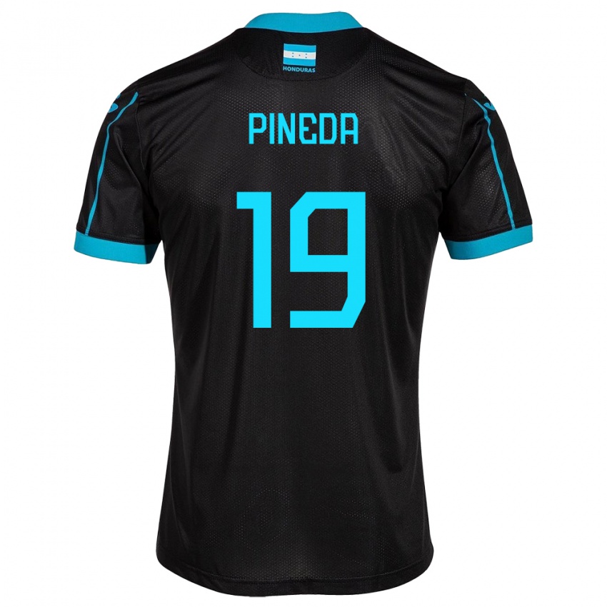 Herren Honduras Carlos Pineda #19 Schwarz Auswärtstrikot Trikot 24-26 T-Shirt Schweiz