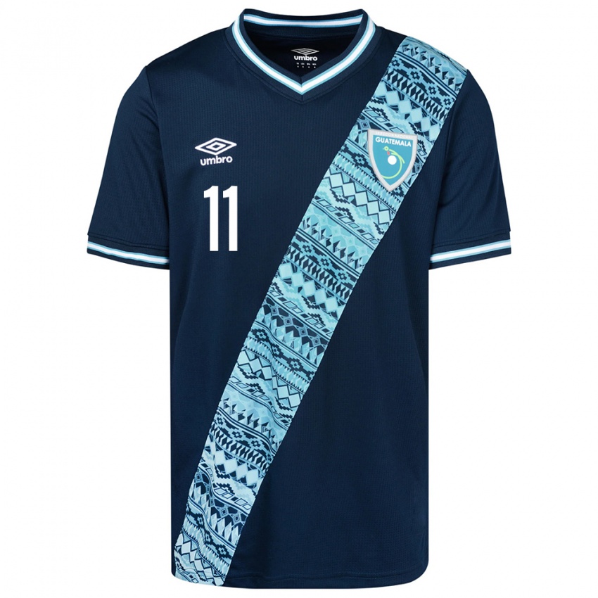 Herren Guatemala Savianna Gómez #11 Blau Auswärtstrikot Trikot 24-26 T-Shirt Schweiz