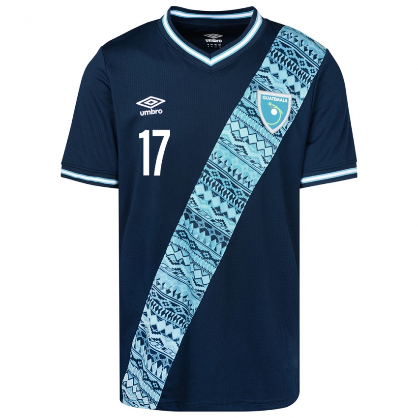 Herren Guatemala Sandra Ovando #17 Blau Auswärtstrikot Trikot 24-26 T-Shirt Schweiz