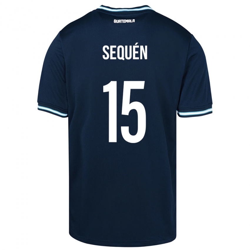 Herren Guatemala Marlon Sequén #15 Blau Auswärtstrikot Trikot 24-26 T-Shirt Schweiz