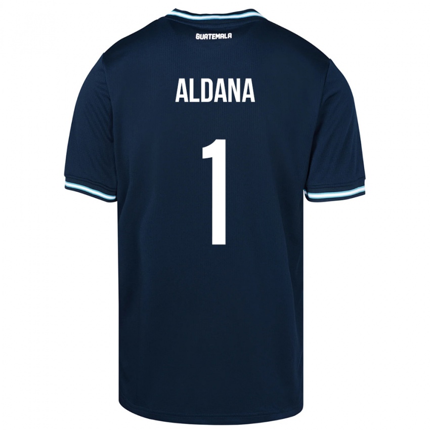 Herren Guatemala David Aldana #1 Blau Auswärtstrikot Trikot 24-26 T-Shirt Schweiz
