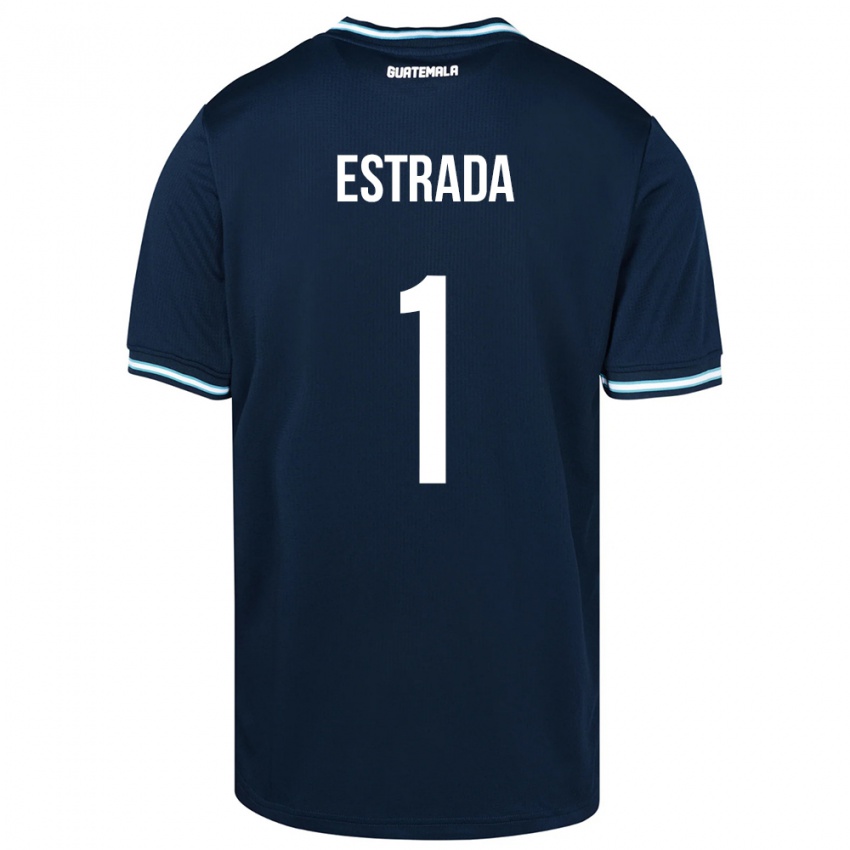 Herren Guatemala Alexia Estrada #1 Blau Auswärtstrikot Trikot 24-26 T-Shirt Schweiz