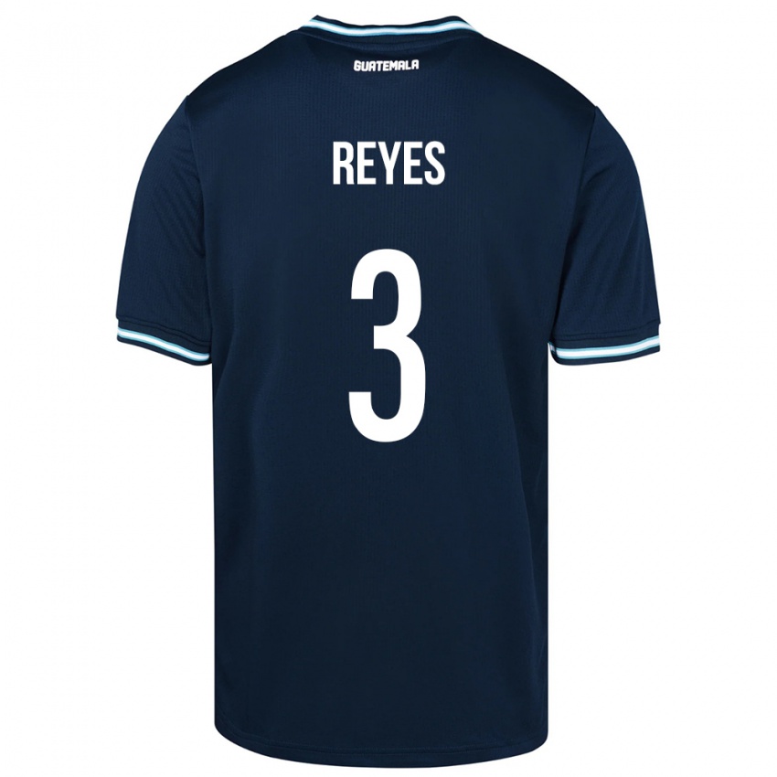 Herren Guatemala Martha Reyes #3 Blau Auswärtstrikot Trikot 24-26 T-Shirt Schweiz