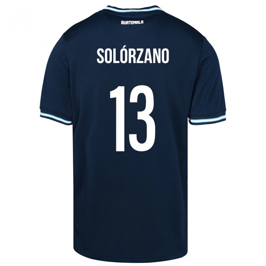 Herren Guatemala Aisha Solórzano #13 Blau Auswärtstrikot Trikot 24-26 T-Shirt Schweiz