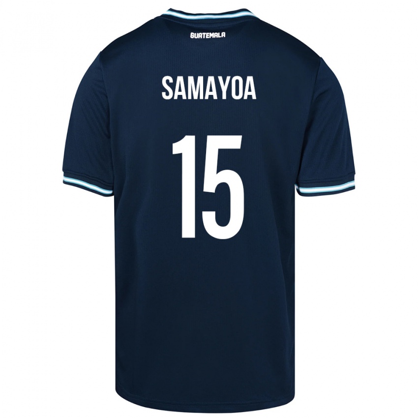 Herren Guatemala Giselle Samayoa #15 Blau Auswärtstrikot Trikot 24-26 T-Shirt Schweiz