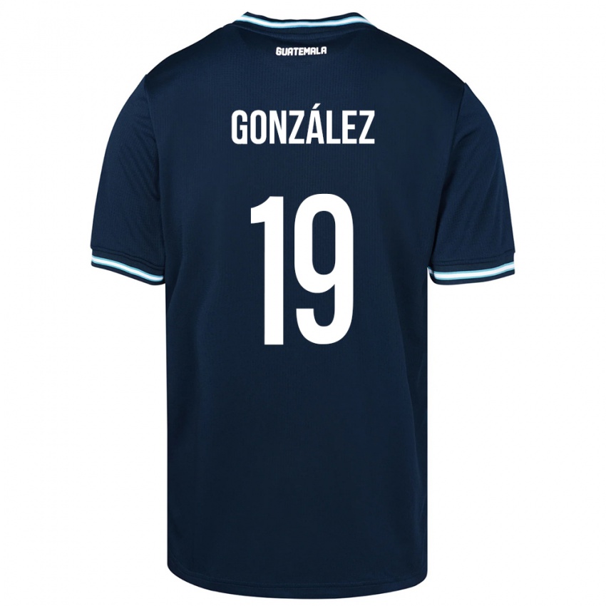 Herren Guatemala Karen González #19 Blau Auswärtstrikot Trikot 24-26 T-Shirt Schweiz